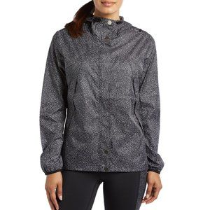 Lucy Cloud Breaker Water Resistant Jacket - Black White Dot Print  - Small S